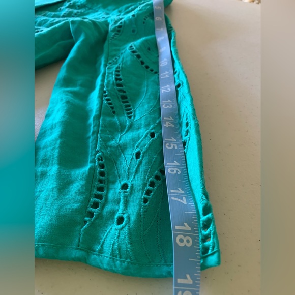 Chicos Eyelet Linen Jacket - Picture 8 of 15